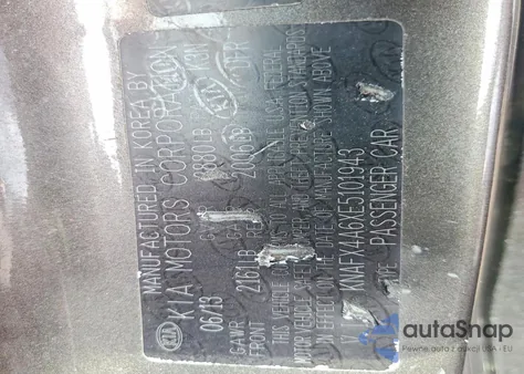 2014 Kia Forte Lx from USA, damaged, VIN KNAFX4A6XE5101943